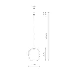 Haiti takpendel 43 cm