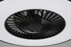 Halmstad tak vifte 3000-6500K 39,6W m/Fjernkontroll - Svart