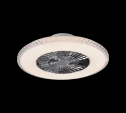 Harstad tak vifte 3000-6500K 39,6W m/Fjernkontroll - Kromfarget