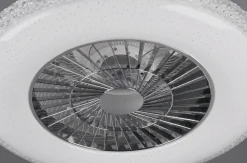 Harstad tak vifte 3000-6500K 39,6W m/Fjernkontroll - Kromfarget