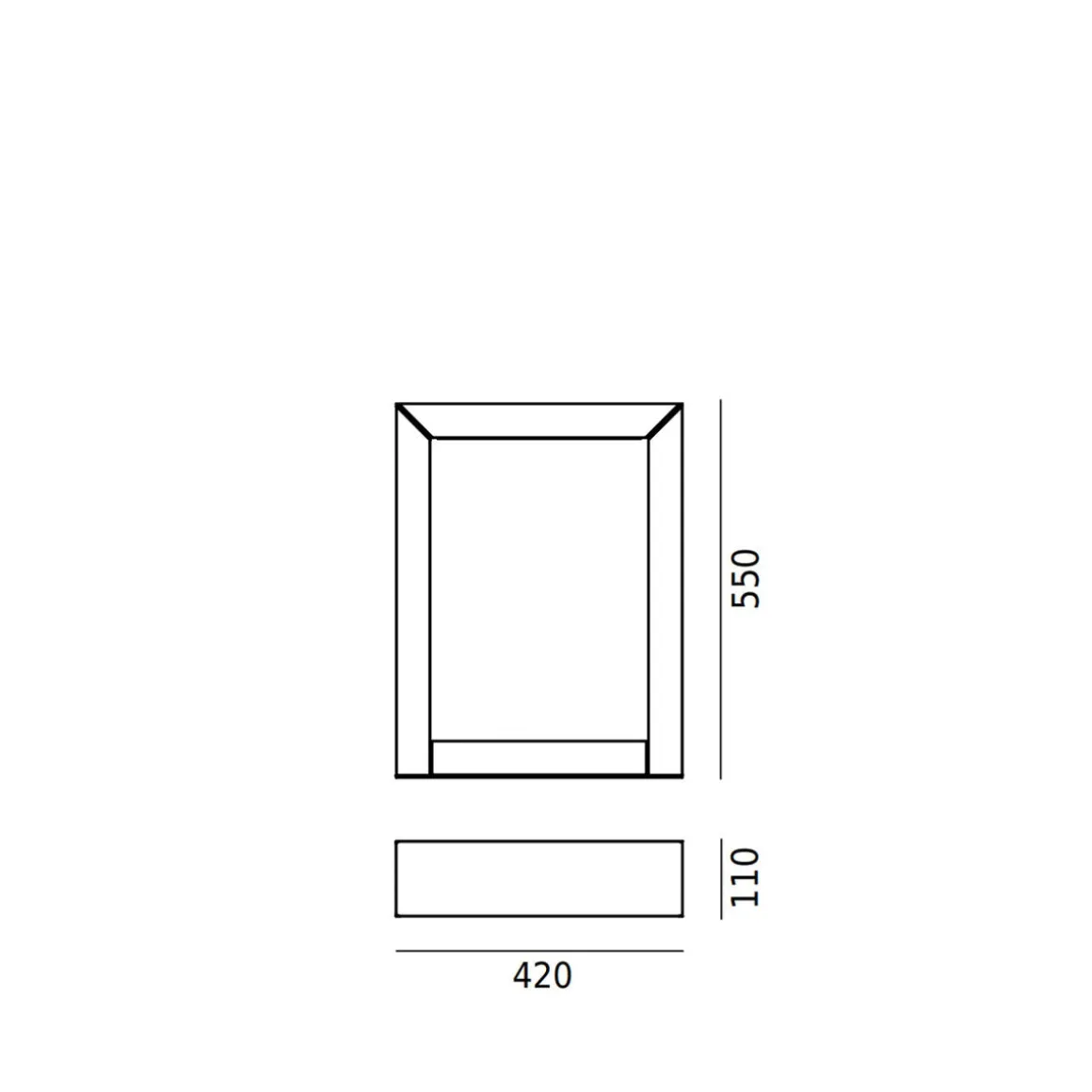 Hellvik 2400 pullert 55 cm 6,9W 3000K IP65 dimbar