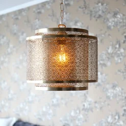 Hermine takpendel matt messing