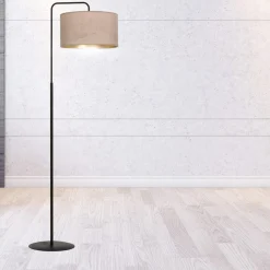 Hilde gulvlampe - Rosa/Gullfarget