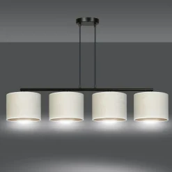 Hilde takpendel 4 lys - Hvit/Gullfarget