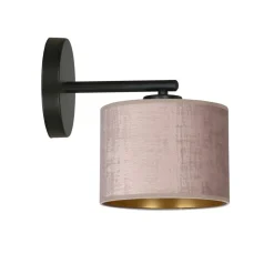 Hilde vegglampe - Rosa/Gullfarget