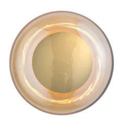 Horizon taklampe/vegglampe M Golden Smoke/gull