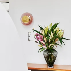 Horizon taklampe/vegglampe S - Korall/Gull