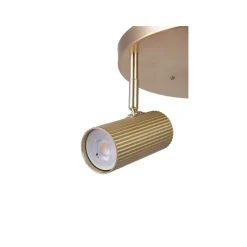 Hubble 3 taklampe rund - Messing