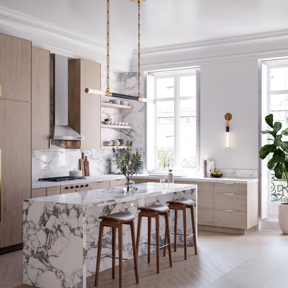 Huntington taklampe - Ø153cm