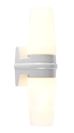 Ifø Bernadotte dobbel vegglampe IP20 - Hvit