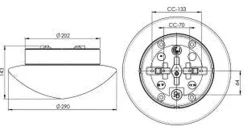 Ifø Contrast Solhem Badstu IP44
