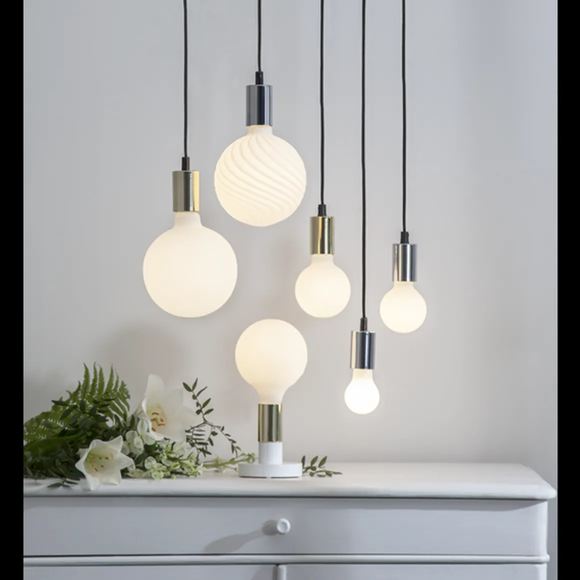 Illumination Globe E27 LED 5W 2600K 80mm dimbar - Opal