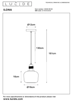 Ilona takpendel 18 cm