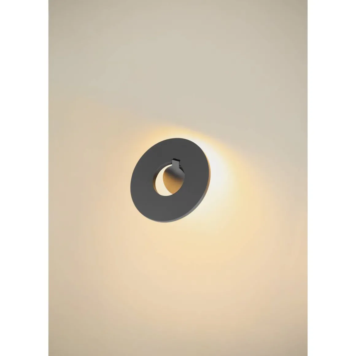 I-ring vegglampe utendørs 9,2W 3000 Kelvin IP65