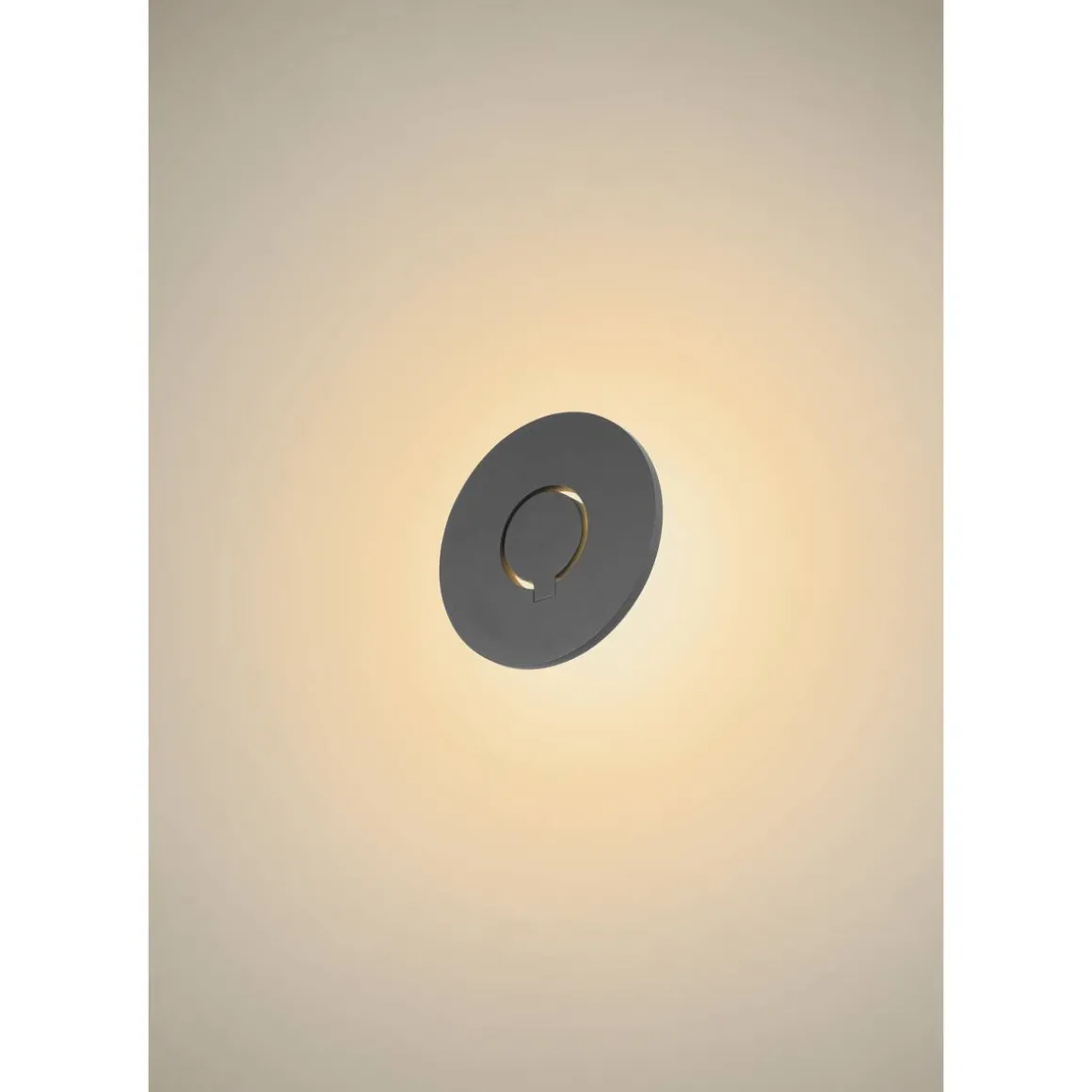 I-ring vegglampe utendørs 9,2W 3000 Kelvin IP65