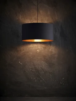 Isabella Castillo takpendel 40 cm - Svart/Kobberfarget