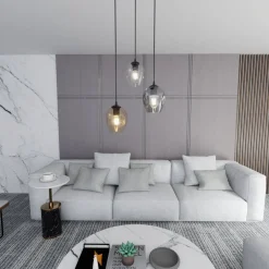 Istar rondell takpendel 3 lys - Svart/Multifarget