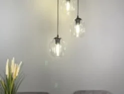 Istar rondell takpendel 4 lys - Svart/Multifarget