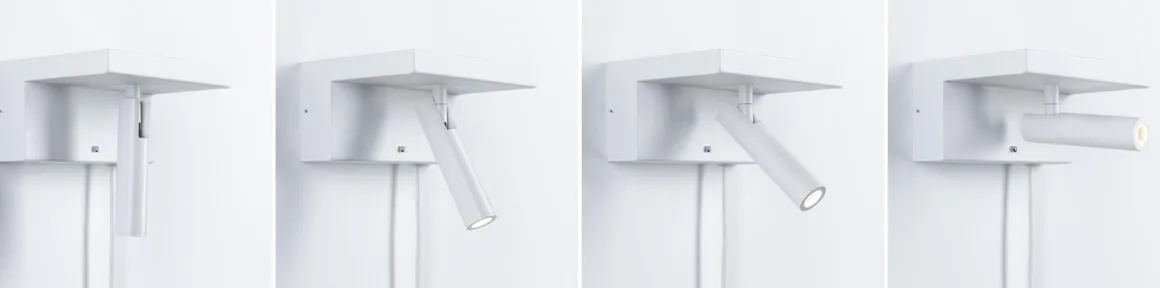 Jerik vegglampe 2,4W 3000 Kelvin med USB - 3 step dim