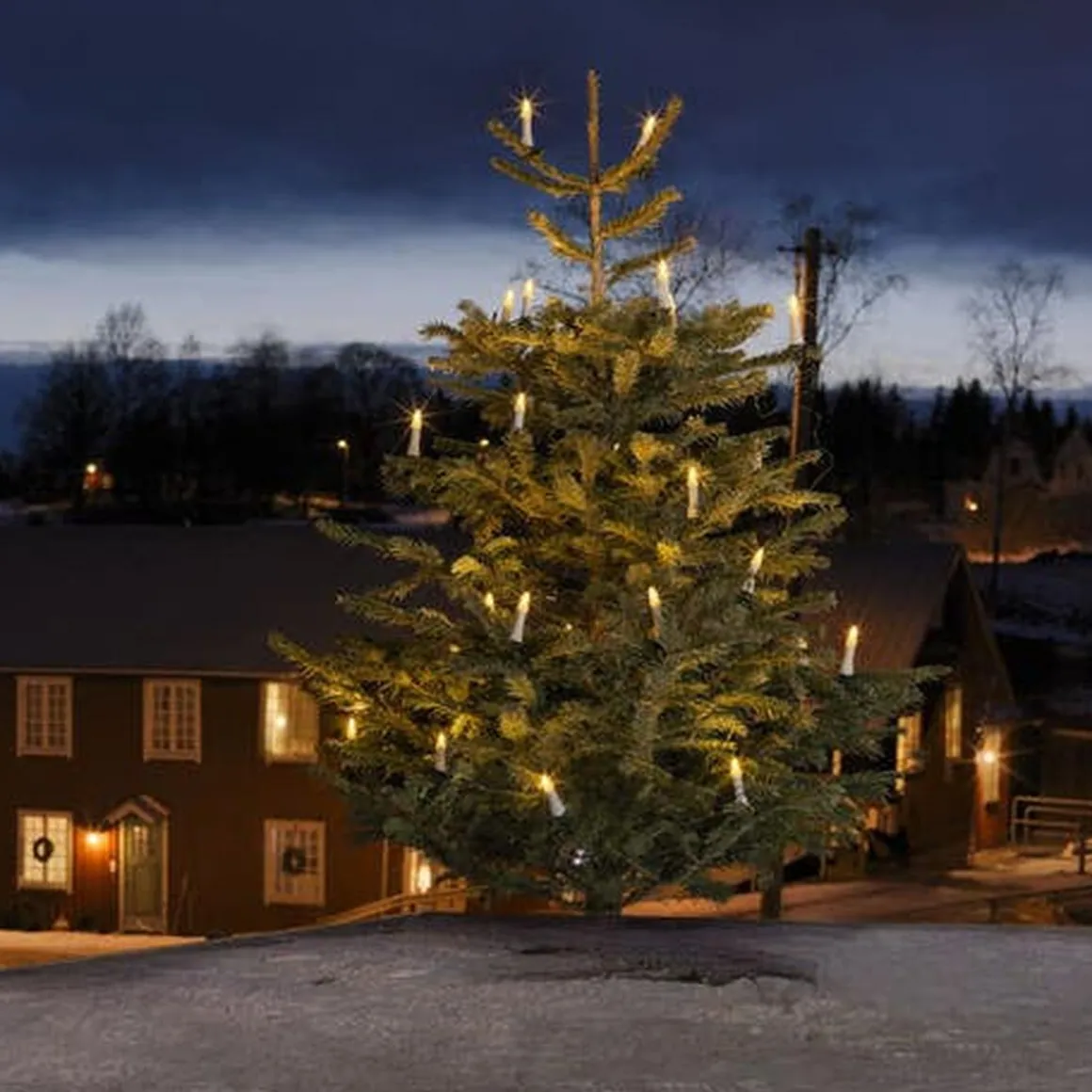 Juletrebelysning 35-lys utendørs IP44