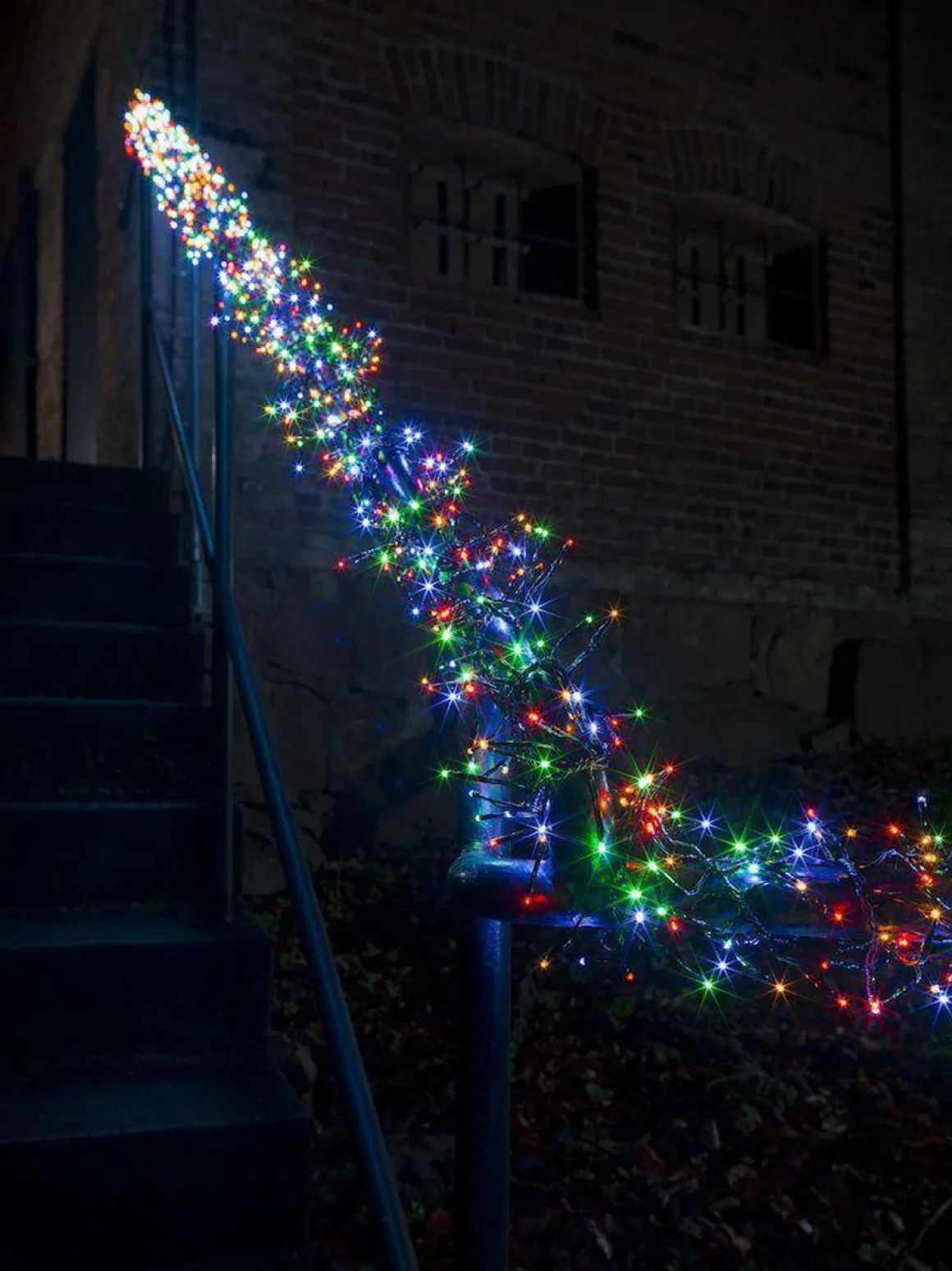 Juletrelys Cluster 1536 multifunksjon Led IP44 - Flerfarget