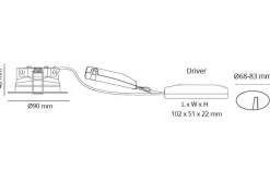 Junistar Eco IsoSafe 6W LED 2700K - Matt hvit