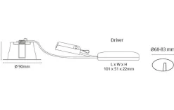 Junistar Lux isosafe 7W LED 2700K IP44