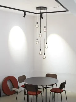 K9 takpendel 7 lys - Svart