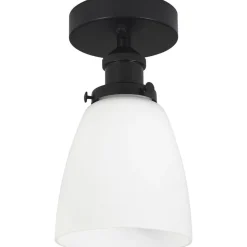 Kappa taklampe 14 cm - Svart/Opal