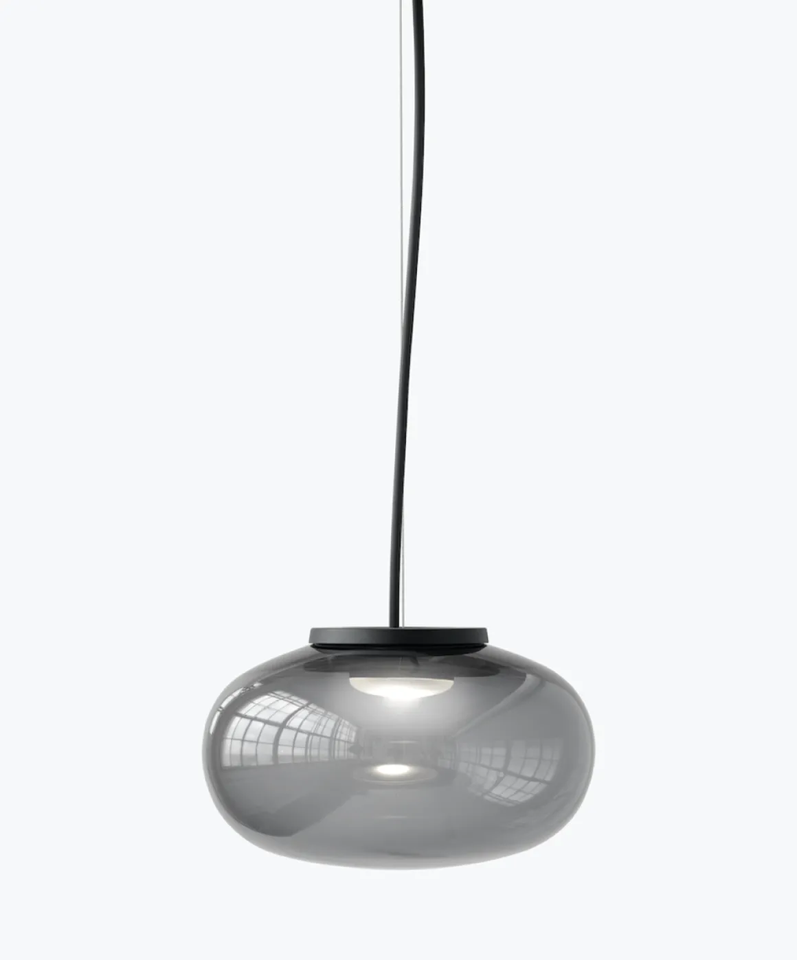 Karl-Johan takpendel - Small - Smoked Glass