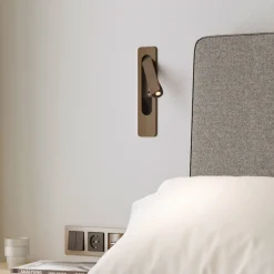 Keta vegglampe for innfelling 3,2W LED m/USB