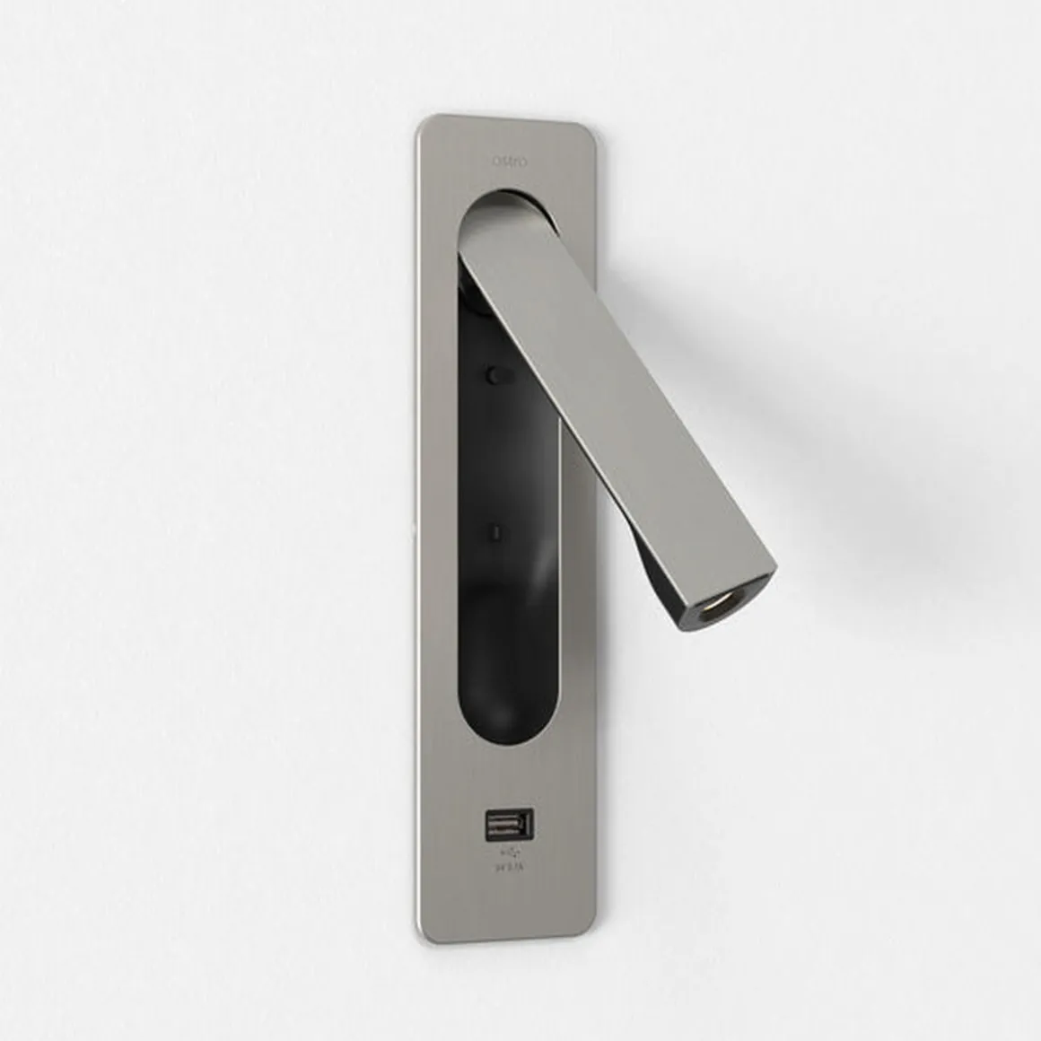 Keta vegglampe for innfelling 3,2W LED m/USB