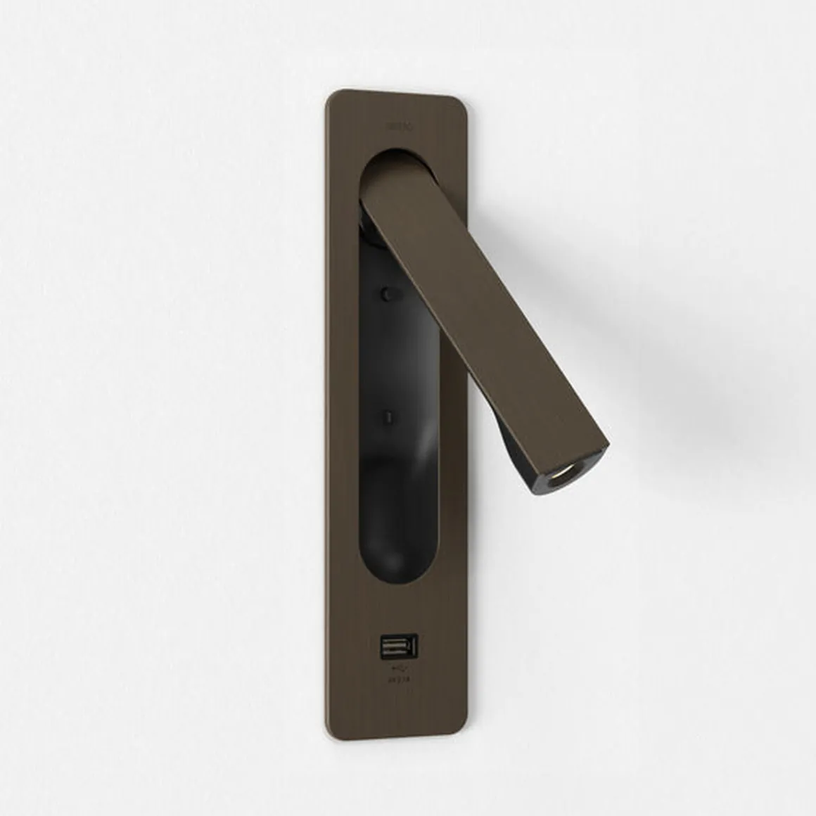 Keta vegglampe for innfelling 3,2W LED m/USB