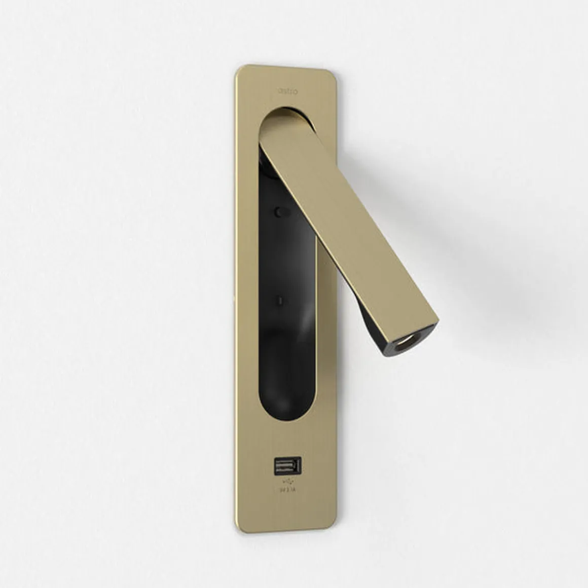 Keta vegglampe for innfelling 3,2W LED m/USB