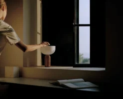 Kizu Portable bordlampe - Rustfarget Marmor