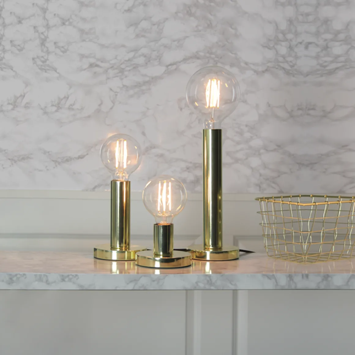 Klar Glob LED Filament 125mm