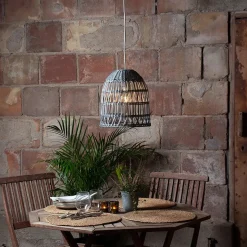 Knute utendørs lampeskjerm 30 cm IP44 - Grå