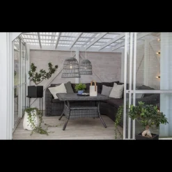 Knute utendørs lampeskjerm 48 cm IP44 - Grå