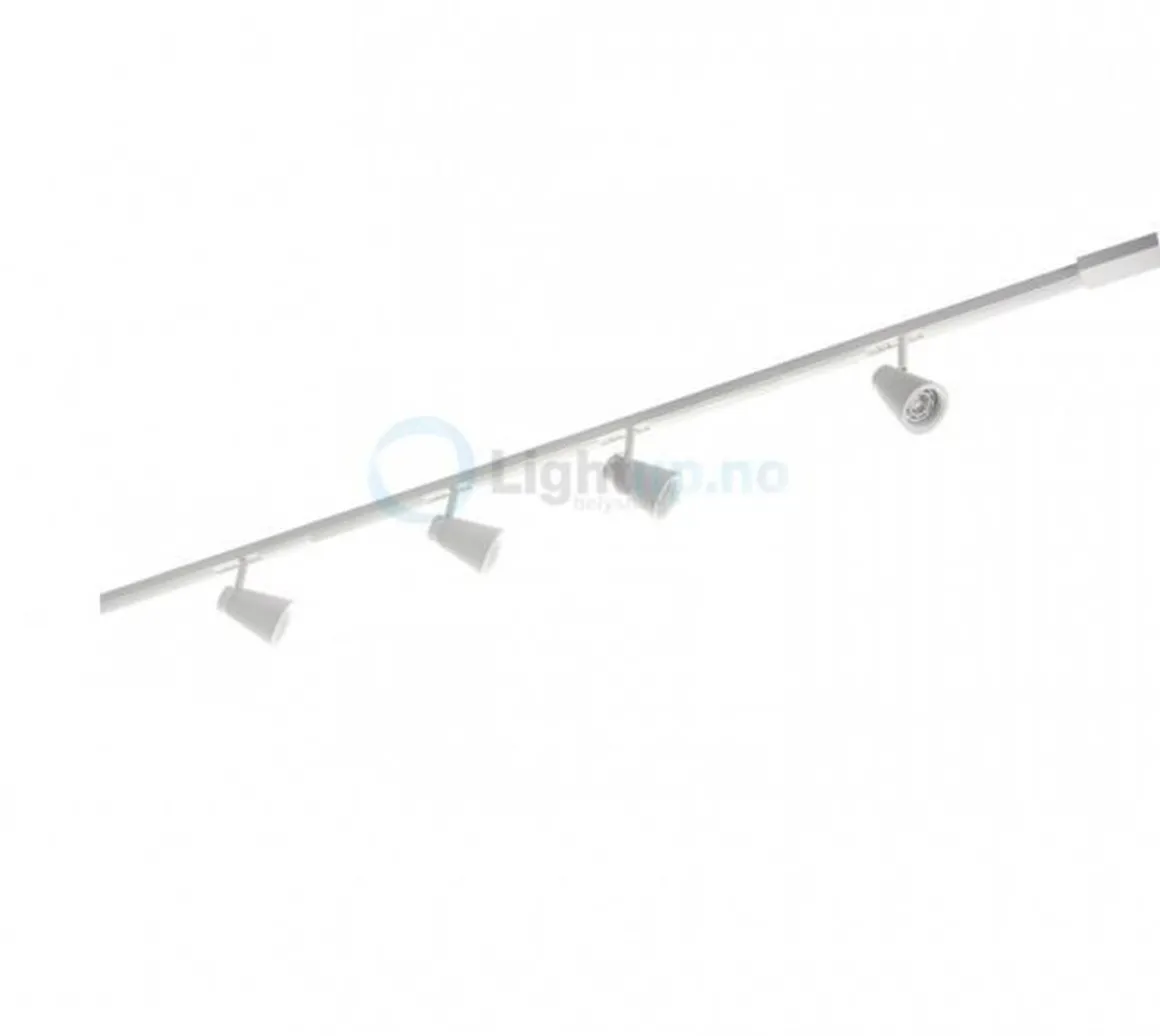 Komplett 2m Zip Zoom 4x6W dimtowarm m/endetilkobling - matthvit