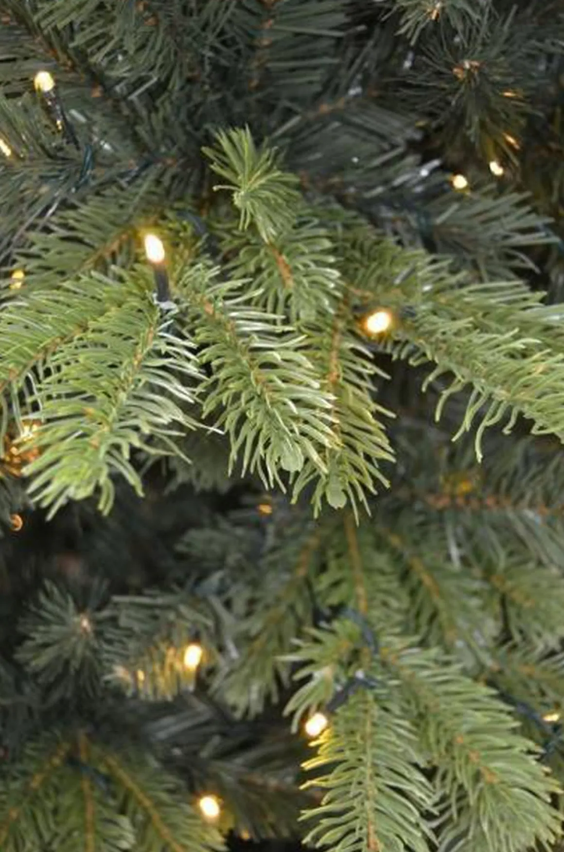 Kunstig juletre med lys 210cm