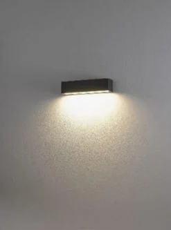 Kyoto 25 cm vegglampe ned - Antrasitt