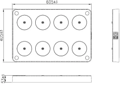 Ladeplate for 8 lamper til Iris oppladbar bordlampe