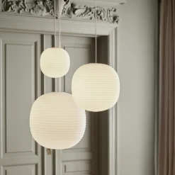 Lantern takpendel medium 30 cm - Hvit