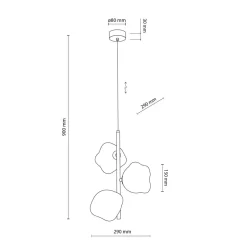 Lava takpendel 3-lys