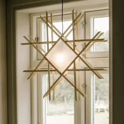 Lea adventsstjerne 70 cm - Natur