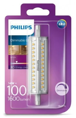LED pære R7 sokkel - 14W R7S 118mm (100W)