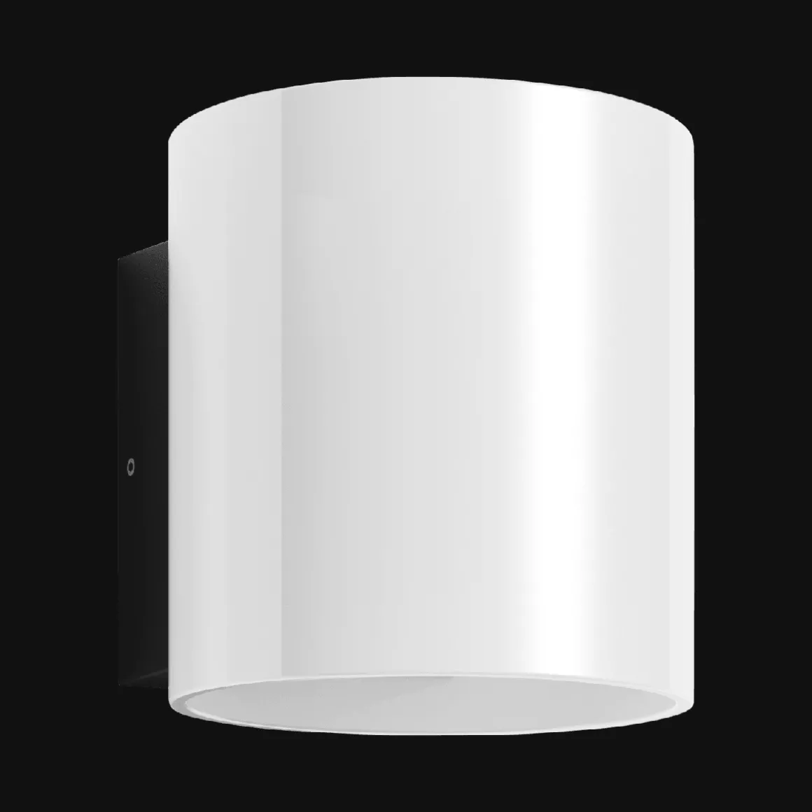 Lepus vegglampe utendørs 10W IP54 Dimbar - Mørk grå/Opal