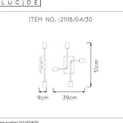 Lester taklampe - Svart