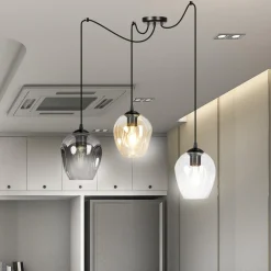 Level takpendel 3 lys - Svart/Multifarget