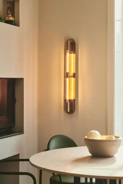 Liberty dobbel vegglampe - Messing